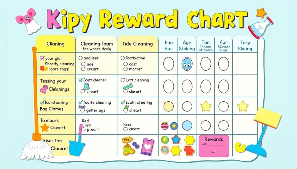 Age-Appropriate Cleaning Rewards Chart,cleaning rewards by age